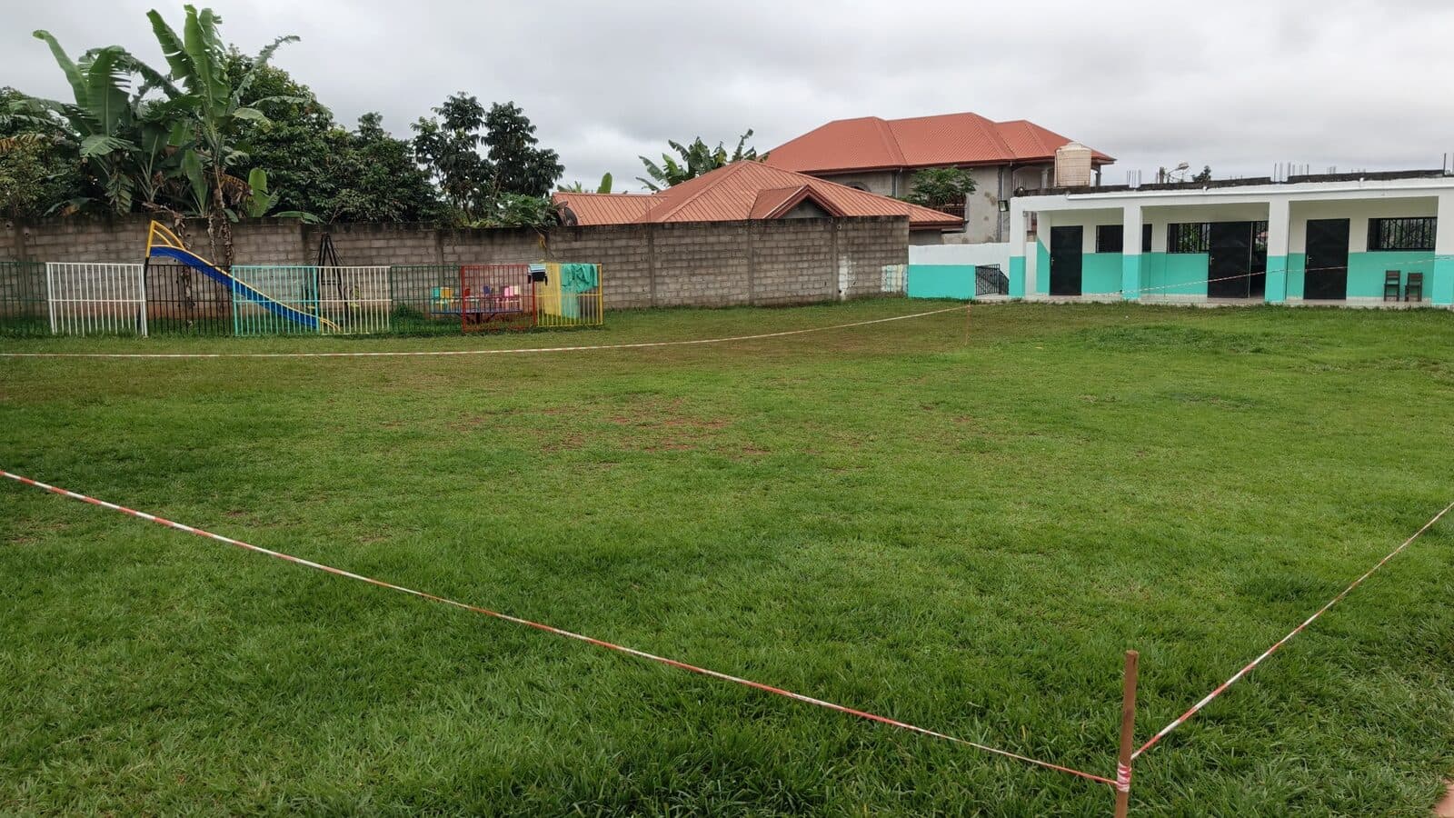 Natural grass playground